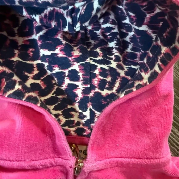 Juicy Couture Fuchsia Kids Jacket with Heart Patch, size 3-6 months, ruffle back - Picture 8 of 8